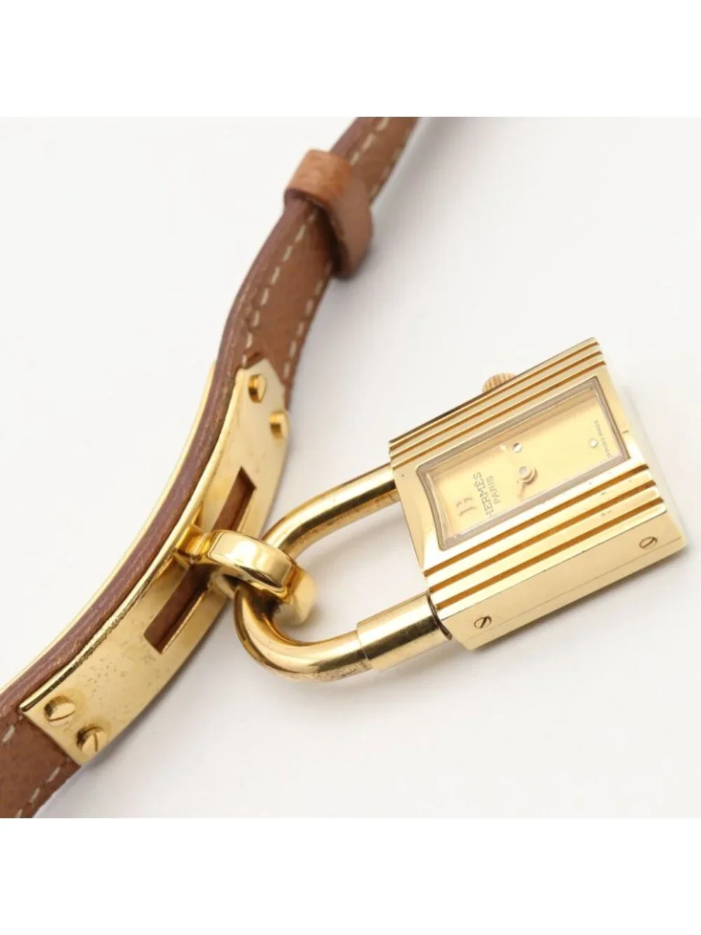 Hermes Watch Kelly Champagne Leather